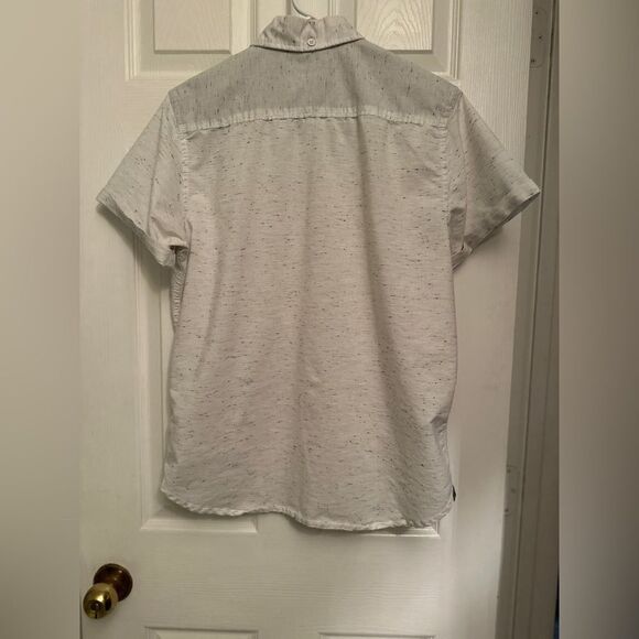 PAPER DENIIM & CLOTH Young Men’s/Boys White Short Sleeve Button Up Shirt Size M - Picture 3 of 3